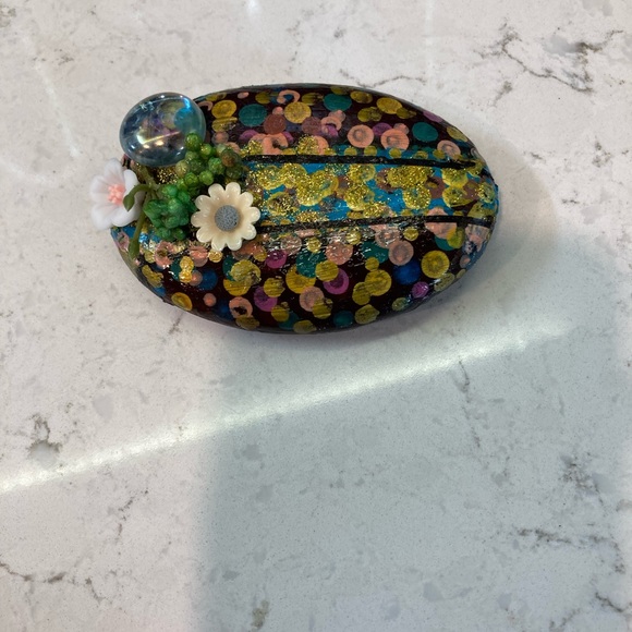 Artisan Colorful Painted Rock - - Picture 4 of 6